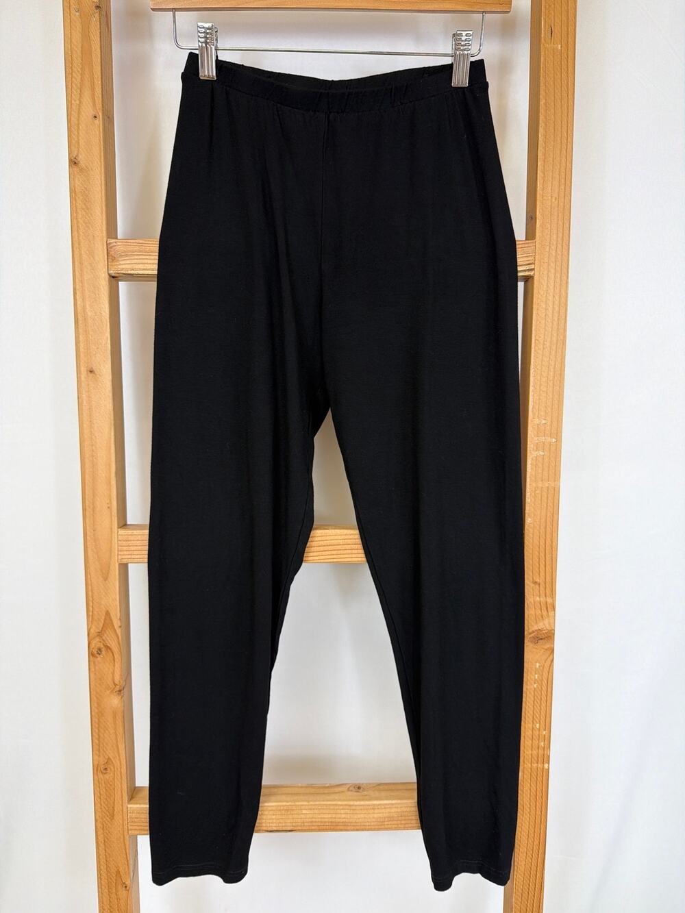 Heartstring by Kleen Black Elastic Waist Leggings Size Small
